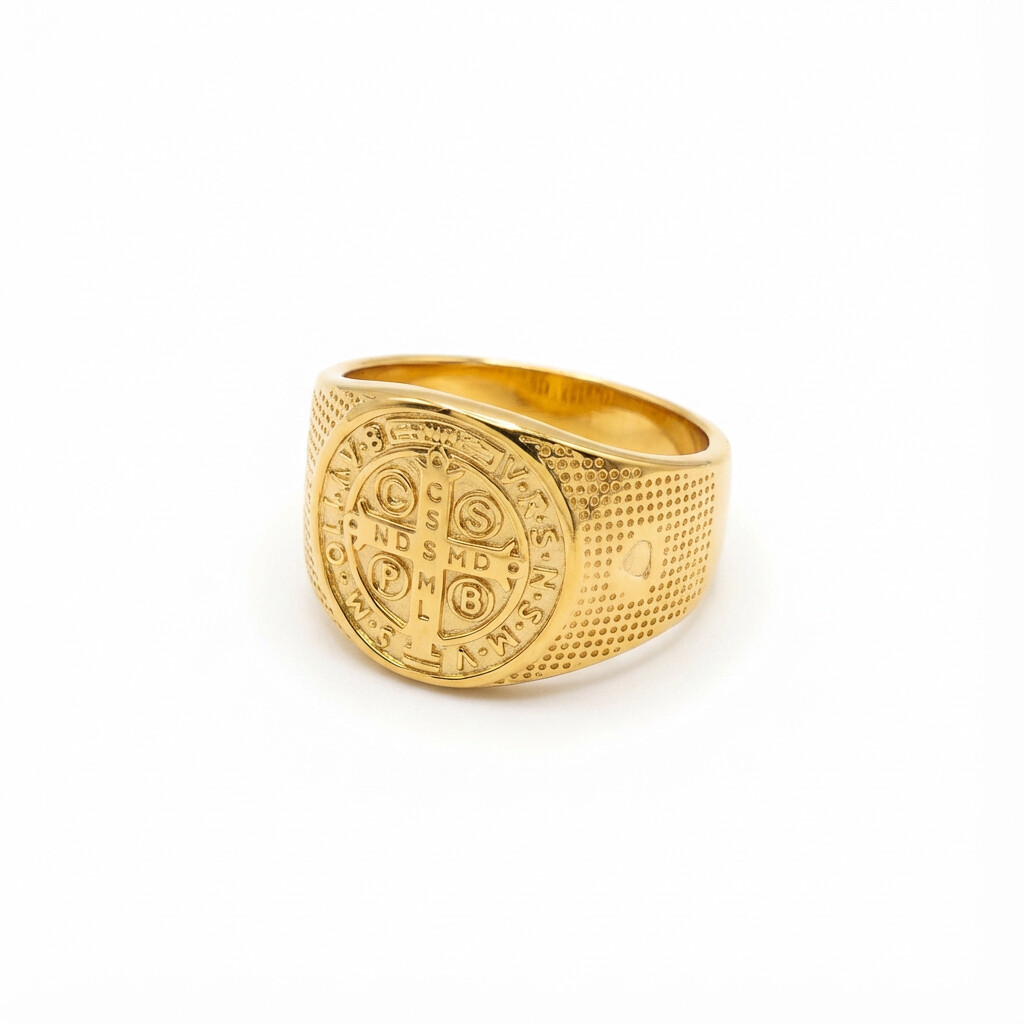 Γυναικείο δαχτυλίδι επιχρυσωμένο τύπου σεβαλιέ